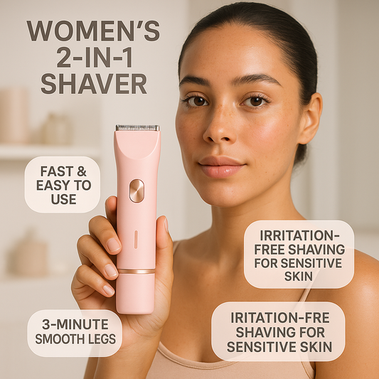 Beaulera™  Women 2-in-1 Shaver - Painless Shaving & Trimming for Silky Skin